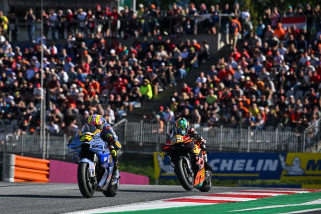 MOTO - MOTO GP - AUSTRIA GRAND PRIX 2026 54 ALDEGUER Fermin (spa), BK8 Gresini Racing MotoGP, Ducati Desmosedici GP25, action with 33 BINDER Brad (zaf), Red Bull KTM Factory Racing, KTM RC16 during the 2026 MotoGP Qatar Grand Prix of Austria, on the Red Bull Ring, from September 18 to 20, 2026 in Austria, Spielberg - SpielbergAustria  Copyright: xGIGIxSOLDANOx