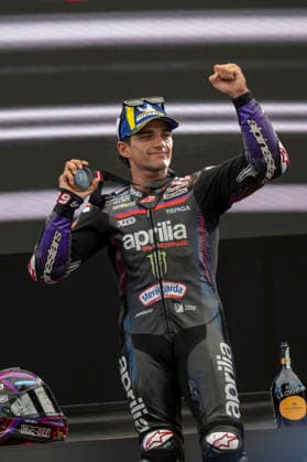 MOTO - MOTO GP - AUSTRIA GRAND PRIX 2026 MARTIN Jorge (spa), Aprilia Racing, Aprilia RS-GP26, podium, portrait during the 2026 MotoGP Qatar Grand Prix of Austria, on the Red Bull Ring, from September 18 to 20, 2026 in Austria, Spielberg - SpielbergAustria  Copyright: xGIGIxSOLDANOx