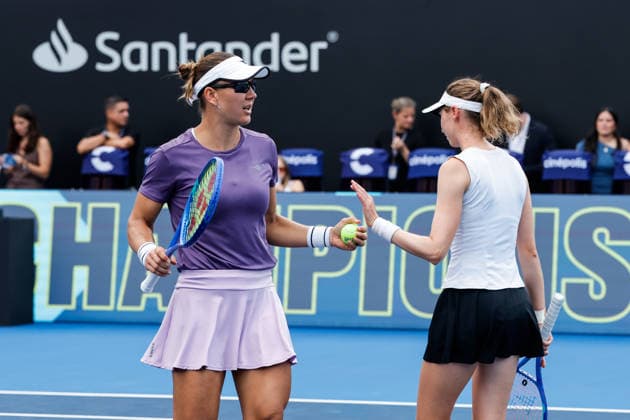 WTA GUADALAJARA OPEN 2026 WTA GUADALAJARA OPEN 2026 CRISTINA BUCSA NICOLE MELICHAR VS MOMOKO KOBORI PEANGTARN PLIPUECH 09 19 2026 GUADALAJARA, JALISCO Action photo of Cristina Bucsa and Nicole Melichar during the doubles final of the 2026 WTA Guadalajara Open, held at the Centro Panamericano de Tenis in Guadalajara, Jalisco, Mexico Action photo of Cristina Bucsa and Nicole Melichar, during the doubles final match of the 2026 WTA Guadalajara Open held at the Centro Panamericano de Tenis in Guadalajara, Jalisco, Mexico. PHOTO BY IMAGENSHOP PHOTO AGENCY GUADALAJARA, JALISCO, MEXICO Copyright: xIMAGENSHOPxAGENCIAxFOTOGRAFICAx