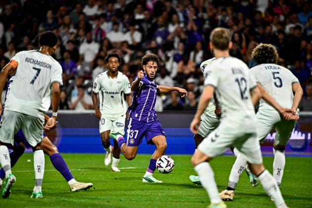 FOOTBALL : Toulouse vs Le Havre- 5eme Journee de Ligue 1 McDonald S - Toulouse - 19 09 2026 Ilyas Azizi (tfc) Toulouse  Copyright: xThierryxBretonx