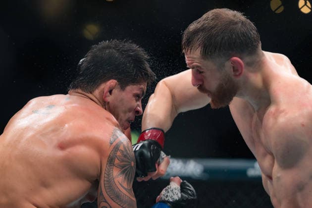 September 19, 2026, Los Angeles, California, USA: EDMEN SHAHBAZYAN (R) defeated BRUNNO FERREIRA (L) by unanimous decision (29-28, 29-28, 30-27) during UFC 331 at the Crypto.com Arena in Los Angeles Los Angeles USA - ZUMAo117 20260919_zsp_o117_001 Copyright: xMikaelxOnax