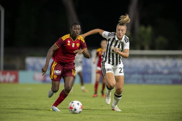 IPA88735273 - Shukurat Oladipo and Federica D Auria during the Final—Juventus FC vs. AS Roma, Serie A Women s Cup in Viareggio (LU), Italy, September 19, 2026  Copyright: xJacopoxCane IPAxSportx xx IPA88735273
