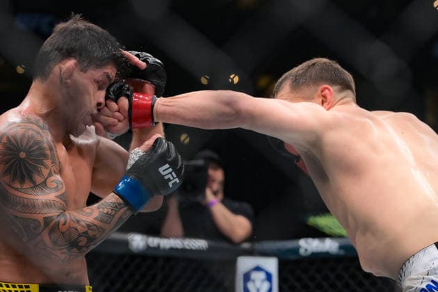 September 19, 2026, Los Angeles, California, USA: EDMEN SHAHBAZYAN (R) defeated BRUNNO FERREIRA (L) by unanimous decision (29-28, 29-28, 30-27) during UFC 331 at the Crypto.com Arena in Los Angeles Los Angeles USA - ZUMAo117 20260919_zsp_o117_005 Copyright: xMikaelxOnax