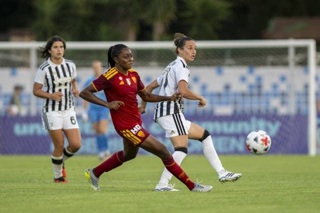 IPA88735295 - Annamaria Serturini and Maya Antoine during the Final—Juventus FC vs. AS Roma, Serie A Women s Cup in Viareggio (LU), Italy, September 19, 2026  Copyright: xJacopoxCane IPAxSportx xx IPA88735295