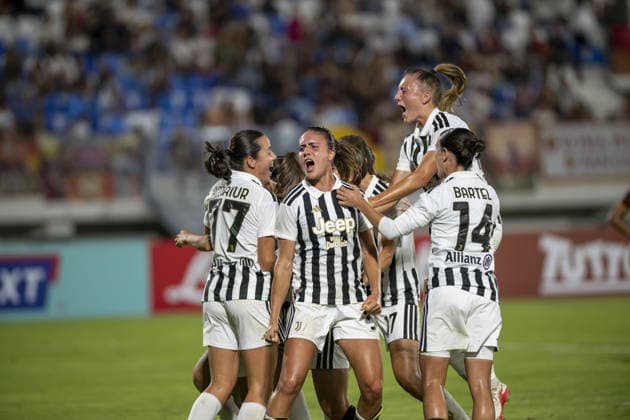IPA88735516 - Juventus Celebrates After Scoring a Goal During the Final - Juventus FC vs. AS Roma, Serie A Women s Cup in Viareggio (LU), Italy, September 19, 2026  Copyright: xJacopoxCane IPAxSportx xx IPA88735516