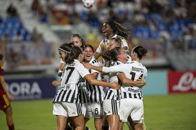 IPA88735525 - Juventus Celebrates After Scoring a Goal During the Final - Juventus FC vs. AS Roma, Serie A Women s Cup in Viareggio (LU), Italy, September 19, 2026  Copyright: xJacopoxCane IPAxSportx xx IPA88735525