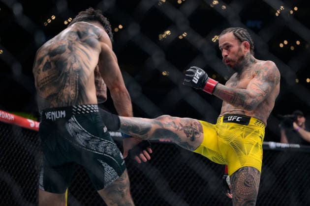 September 19, 2026, Los Angeles, California, USA: MARLON VERA defeated CHARLES JOURDAIN by TKO (strikes) at 2:02 of Round 3 during UFC 331 at the Crypto.com Arena in Los Angeles Los Angeles USA - ZUMAo117 20260919_zsp_o117_017 Copyright: xMikaelxOnax