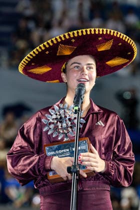 WTA GUADALAJARA OPEN 2026 WTA GUADALAJARA OPEN 2026 PEYTON STEARNS VS IVA JOVIC 09 19 2026 GUADALAJARA, JALISCO Action photo of Iva Jovic of the United States, champion of the singles tournament at the 2026 WTA Guadalajara Open, held at the Centro Panamericano de Tenis in Guadalajara, Jalisco, Mexico Action photo of Iva Jovic of the United States, champion of the singles tournament at the 2026 WTA Guadalajara Open, held at the Centro Panamericano de Tenis in Guadalajara, Jalisco, Mexico PHOTO BY IMAGENSHOP PHOTO AGENCY GUADALAJARA JALISCO MEXICO Copyright: xIMAGENSHOPxAGENCIAxFOTOGRAFICAx