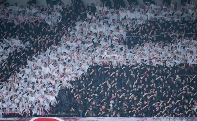 SOCCER REGIONAL LEAGUE NORTHEAST 2026–2027 SEASON, MATCHDAY 10: FC ROT WEISS ERFURT vs. FC ERZGEBIRGE AUE ** FOR EDITORIAL USE ONLY ** FOR EDITORIAL USE ONLY ** p September 19, 2026 Erfurt Soccer Northeast Regional League Matchday 10, 2026–2027 Season, Steigerwaldstadion, FC Rot Weiss Erfurt vs. FC Erzgebirge Aue, 2–2. Photo: Choreography in the Erfurt fan section. Germany, Thuringia, Erfurt. Copyright SaschaxFromm Copyright: SaschaxFromm doc87og23wa3r513z2u6olu ,EDITORIAL USE ONLY Copyright: SaschaxFromm
