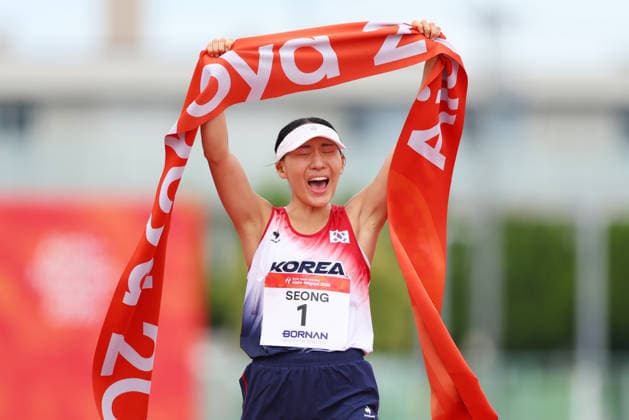 SEONG Seungmin (KOR), SEPTEMBER 20, 2026 - Modern pentathlon, moderner Fünfkampf : Women s Individual Laser Run at Anjo Sports Park during the Asian Games Aichi-Nagoya 2026 in Aichi, Japan.  aflo_349436658 NaokixMoritax