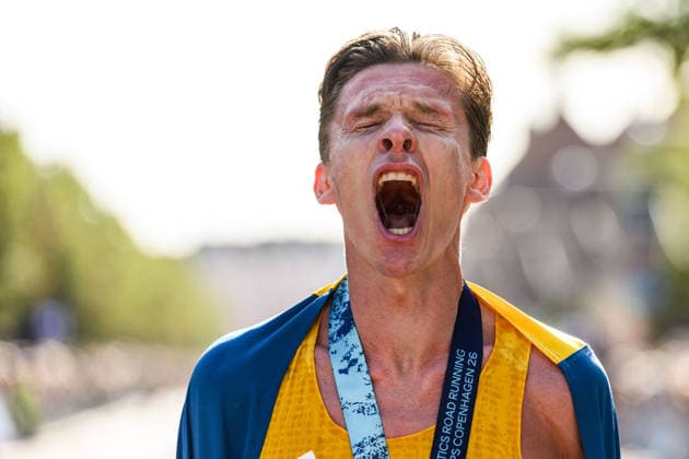 260920 during the Copenhagen Half Marathon at the World Athletics Road Running Championships on September 20, 2026, in Copenhagen. Photo: Mathilda Schuler, BILDBYRAN, code MA MA1036. athletics, friidrett, World Athletics Road Running Championships, Copenhagen Half Marathon 2026, BBENG Half Marathon  Copyright: MATHILDAxSCHULER BB260920MA040