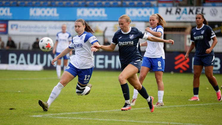 September 20, 2026, Hänsch Arena, Meppen, GER, Women’s Soccer, 2. Bundesliga: SV Meppen vs. SC Sand, Sarah Hagg (SV Meppen) 12. DFL regulations prohibit any use of photographs as image sequences and or quasi-video. Meppen, Lower Saxony, Hänsch Arena