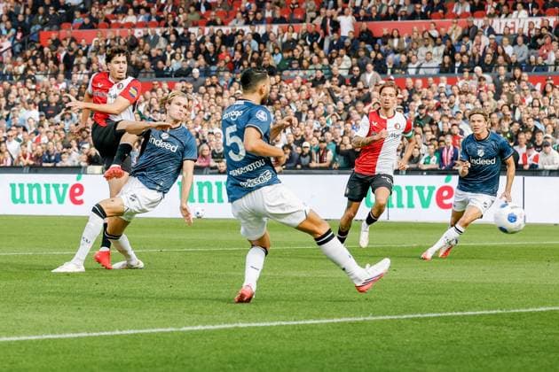 ROTTERDAM , 20-09-2026 , De Kuip , season 2026 2027 , Dutch , eredivisie , match between Feyenoord and FC Utrecht , picture shows, Feyenoord player Nacho Ferri scores the 2-0 and celebrates Feyenoord - Utrecht  x207311301x Copyright: