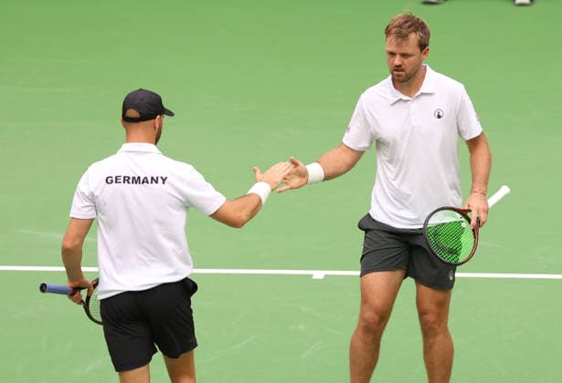 Team Germany, Kevin Krawietz, Tim Puetz, Men s Doubles, Davis Cup Germany vs. Croatia, Heristo Arena, Halle Westf, Germany Tennis Davis Cup 20026 Heristo Arena Halle West, North Rhine-Westphalia, Germany, September 20, 2026 Copyright: xJuergenxHasenkopfx