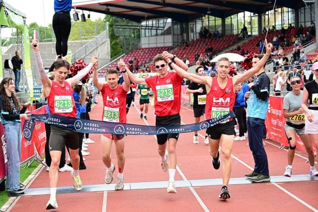 September 20, 2026 xkhx Kassel Kassel Marathon 2026 Marathon Relay 6213 Aaron Wicke male MT Melsungen 6213Hannes Herzberg male MT Melsungen 6213 Lorenz Funck male MT Melsungen 6213 Maximilian Hartmann male MT Melsungen