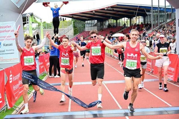 September 20, 2026 xkhx Kassel Kassel Marathon 2026 Marathon Relay 6213 Aaron Wicke male MT Melsungen 6213 Hannes Herzberg male MT Melsungen 6213 Lorenz Funck male MT Melsungen 6213 Maximilian Hartmann, male, MT Melsungen