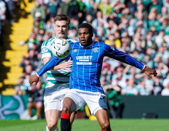 20.09.2026 Celtic v Rangers, SPFL Premiership : Dujon Sterling and Kieran Tierney  Copyright: xKennyxRamsayx NINTCHDBPICT001109858962