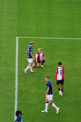 Eredivisie: Feyenoord Rotterdam v FC Utrecht Rotterdam - Sem Steijn of Feyenoord, Jakov Medic of FC Utrecht during the seventh competition round of the 2026 2027 Eredivisie season. The match is set between Feyenoord Rotterdam and FC Utrecht at Stadion Feijenoord De Kuip on 20 September 2026 in Rotterdam, The Netherlands. Copyright: xTomxBodex