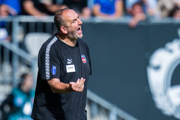 September 20, 2026 Soccer, 2026–2027, 2. Bundesliga, Matchday 6, DSC Arminia Bielefeld 1 FC Heidenheim Frank Schmidt, Heidenheim Coach DFL REGULATIONS PROHIBIT ANY USE OF PHOTOGRAPHS AS IMAGE SEQUENCES AND OR QUASI-VIDEO