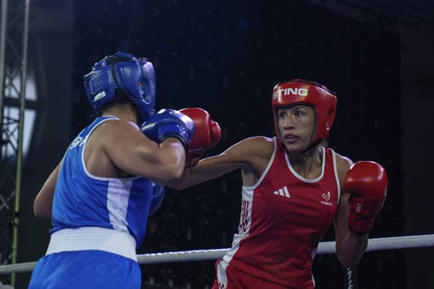2026 European Boxing Championships in Bulgaria SOFIA, BULGARIA - SEPTEMBER 20: Milena Matovic (blue) of Serbia competes against Maelys Richol (red) of France during the women s 70kg category match at the 2026 European Boxing Championships held at Asics Arena in Sofia, Bulgaria, on September 20, 2026. Osmancan Gurdogan Anadolu Sofia Bulgaria. Editorial use only. Please get in touch for any other usage.  Copyright: x2026xAnadoluxOsmancanxGurdoganx