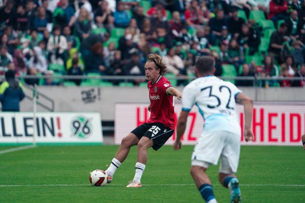 Germany Soccer 2. Bundesliga 2026–2027, Matchday 6: Hannover 96 vs. VfL Bochum at Heinz von Heiden Arena, Hannover; Lars Gindorf, Hannover 96, 25 Copyright: xAymanxAlahmedx