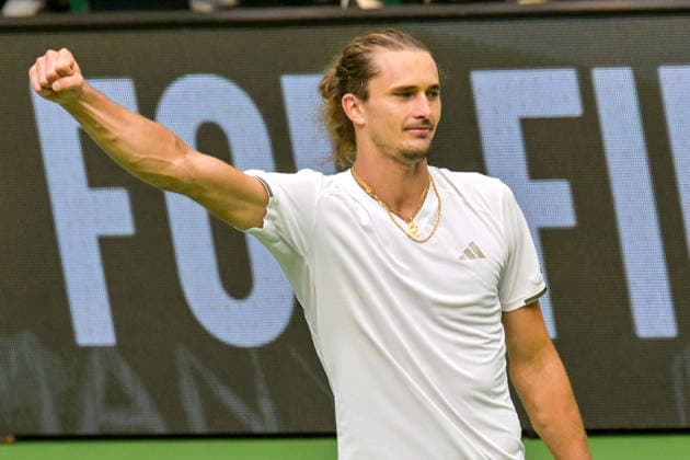 Alexander Zverev (GER) pumps his fist in celebration of his victory on September 20, 2026 ¢ Tennis ¢ Davis Cup Qualifiers, 2nd Round ¢ Germany vs. Croatia, Heristo Arena, Halle Westfalen, North Rhine-Westphalia, Germany Copyright: xpepphotox xHorstxMauelshagenx pep00321, pep_20260920_hm