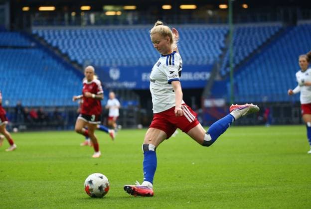 September 20, 2026, xcex, GER, Hamburg, Volksparkstadion, Women s Soccer, 1. Bundesliga, DIE LIGA, Google Pixel Women s Bundesliga 2026–2027 Season, Matchday 5, HSV, FCN, Hamburger SV vs. 1. FC Nürnberg, Jaqueline Doenges HSV DFL regulations prohibit any use of photographs as image sequences and or quasi-video