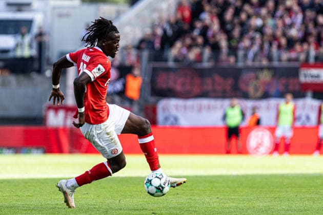 3rd Division, Matchday 7: Rot-Weiss Essen vs. Hansa Rostock, September 20, 2026, Franci Bouebari (Rot-Weiss Essen), September 19, 2026, 3rd Division, Matchday 7: Rot-Weiss Essen vs. Hansa Rostock, Stadion an der Hafenstraße, Essen, September 20, 2026. DFL regulations prohibit any use of photographs as image sequences and or quasi-video. Copyright: xBEAUTIFULxSPORTS Buriakovx