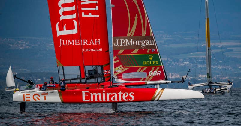 September 20, 2026, Geneva, Geneva, Switzerland: Geneva Switzerland, 09 20 2026: EMIRATES GBR SAILGP TEAM (GB) is in action during Rolex Switzerland Sail Grand Prix, Geneva, Rolex Switzerland Sail Grand Prix, Geneva which was also the second edition of the Rolex Switzerland Sail Grand Prix, Geneva and took place at Geneva Yacht Club in Geneva, Switzerland. Sailing 26: Rolex Switzerland Sail Grand Prix, Geneva  - ZUMAd206 20260920_zip_d206_004 Copyright: xEricxDubostx