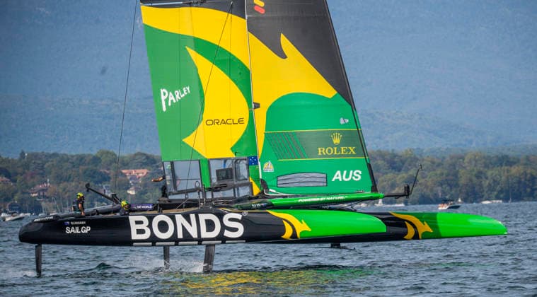 September 20, 2026, Geneva, Geneva, Switzerland: Geneva Switzerland, 09 20 2026: BONDS FLYING ROOS SAILGP TEAM (AU) is in action during Rolex Switzerland Sail Grand Prix, Geneva, Rolex Switzerland Sail Grand Prix, Geneva which was also the second edition of the Rolex Switzerland Sail Grand Prix, Geneva and took place at Geneva Yacht Club in Geneva, Switzerland. Sailing 26: Rolex Switzerland Sail Grand Prix, Geneva  - ZUMAd206 20260920_zip_d206_025 Copyright: xEricxDubostx