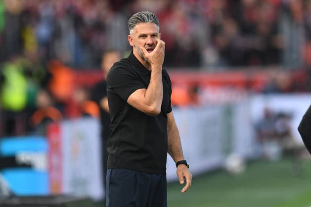 Coach Martin Demichelis of RB Leipzig looks pensive. GER, Bayer 04 Leverkusen vs. RB Leipzig, Soccer, Bundesliga, Matchday 4, 2026–2027 season, September 20, 2026 DFL regulations prohibit any use of photographs as image sequences and or quasi-video GER, Bayer 04 Leverkusen vs. RB Leipzig, Soccer, Bundesliga, Matchday 4, 2026–2027 season, September 20, 2026, Leverkusen Copyright: xEibner-Pressefoto ThomasxThienelx EP_TTL