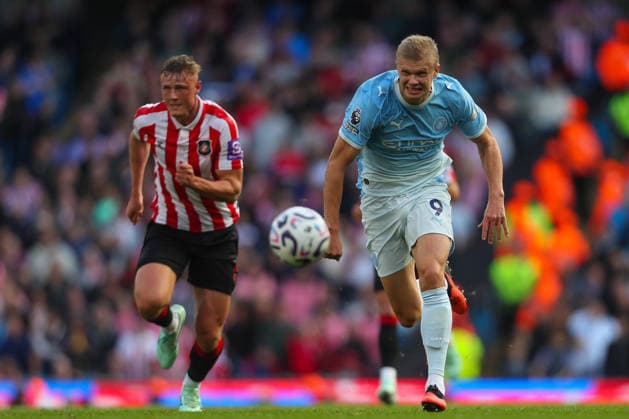Manchester City v Sunderland, Premier League Erling Haaland Of Manchester City in action during the Manchester City v Sunderland Premier League match at the Etihad Stadium, Manchester, England on 20 September 2026 Credit: Lee Keuneke Every Second Media Editorial use only. All images are copyright Every Second Media Limited. No images may be reproduced without prior permission. All rights reserved. Premier League and Football League images are subject to licensing agreements with Football DataCo Limited. see https: www.football-dataco.com Copyright: xIMAGO EveryxSecondxMediax ESM-2181-0086 LeexKeunekex xEveryxSecondxMediax