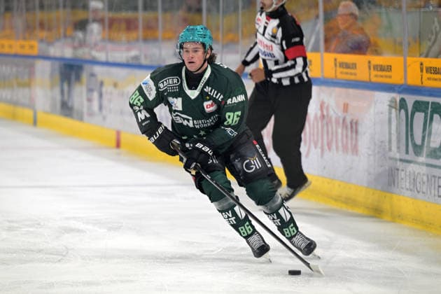 Nolan Ritchie, Bietigheim Steelers, 86 on the Puck, Bietigheim Steelers vs. Lausitzer Fuechse, Ice Hockey, DEL 2, 2026–2027 Season, September 20, 2026, Bietigheim Steelers vs. Lausitzer Fuechse, Ice Hockey, DEL 2, 2026–2027 Season, September 20, 2026, Bietigheim Copyright: xEibner-Pressefotox EP_TBR