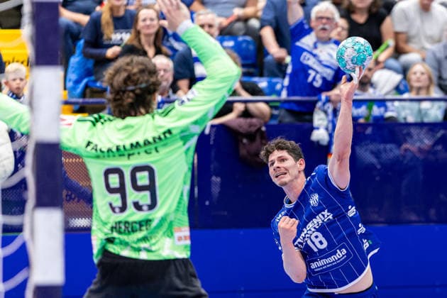 L R Tin Herceg (HC Erlangen), 99; Levin Wanner (TBV Lemgo Lippe), 18 in goal-scoring GER, TBV Lemgo Lippe vs. HC Erlangen, Handball, 1st Bundesliga, Matchday 5, 2026–2027 season, September 20, 2026 GER, TBV Lemgo Lippe vs. HC Erlangen, Handball, 1st Bundesliga, Matchday 5, 2026–2027 season, September 20, 2026 Lemgo Copyright: xEibner-Pressefoto JanxRollingerx EP_JSK