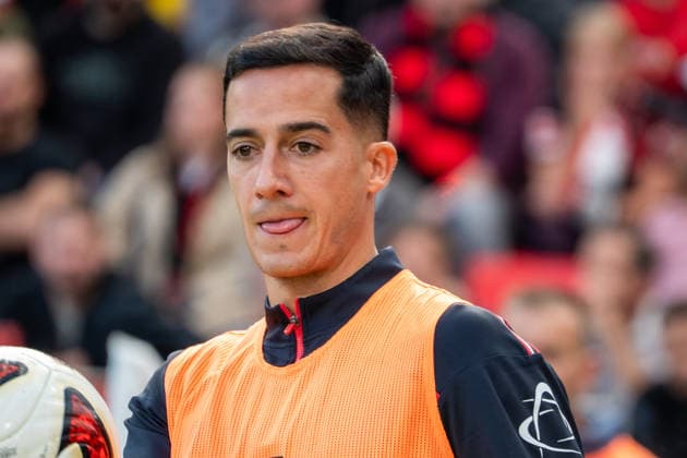Germany 1 Bundesliga 2026–2027, Matchday 4, Bayer 04 Leverkusen vs. RB Leipzig, Saturday, September 20, 2026, BayArena Stadium, Leverkusen, North Rhine-Westphalia, Lucas Vázquez of Bayer 04 Leverkusen, 17, facial expression, emotions, Leverkusen, BayArena Stadium, Leverkusen, Germany Copyright: xOrhanxHabashx