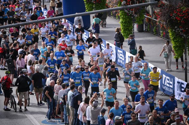 Running, Track and Field, Tübingen City Run 33, Erbelauf 2026, September 20, 2026, Overview, Runners on the Neckar Bridge