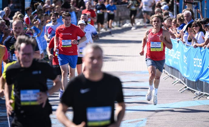 Running, Track and Field, Tübingen City Run 33, Erbelauf 2026, September 20, 2026, Winner Markus Goerger (right), LG Region Karlsruhe