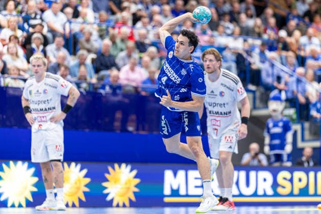 Samuel Zehnder, TBV Lemgo Lippe, 4th in 7-meter throw success rate (GER), TBV Lemgo Lippe vs. HC Erlangen, Handball, 1st Bundesliga, Matchday 5, 2026–2027 season, September 20, 2026, GER, TBV Lemgo Lippe vs. HC Erlangen, Handball, 1st Bundesliga, Matchday 5, 2026–2027 season, September 20, 2026, Lemgo Copyright: xEibner-Pressefoto JanxRollingerx EP_JSK