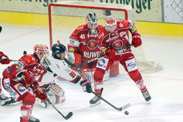 Sahnpark Crimmitschau, September 20, 2026; 2026–27 Season; Ice Hockey; 2nd Bundesliga; Regular Season; Game 2; Sachsen Ice Rink; Eispiraten; Eispiraten; EHC Freiburg; Johannes Schmid; 27 EPC; Cole Gallant; Freiburg; Kevin Reich; Goalie; EPC; Mirko Sacher EPC (from left) Crimmitschau, Saxony, Germany