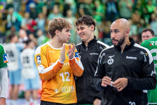 OPEL Handball Bundesliga: HSG Wetzlar vs. VfL Gummersbach, September 20, 2026; Hendrik Pantel (HSG Wetzlar), 12, Alois Mraz, HSG Wetzlar, 15, Cyrill Akakpo, HSG Wetzlar, 20 OPEL Handball Bundesliga: HSG Wetzlar vs. VfL Gummersbach, Wetzlar, September 26, 2020 Copyright: xBEAUTIFULxSPORTS Roeczeyx