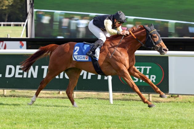 September 20, 2026, Hanover, Lower Saxony, GER Soft Winds with Vladimir Panov wins at the Hanover Racetrack, Neue Bult 260920D972HANNOVER JPG