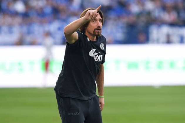 Soccer, Bundesliga 1, Matchday 4: FC Schalke 04 vs. SV Elversberg on September 20, 2026, at the Veltins Arena in Gelsenkirchen. Vincent Wagner, Head Coach of Elversberg. DFL regulations prohibit any use of photographs as image sequences and or quasi-video. xRx