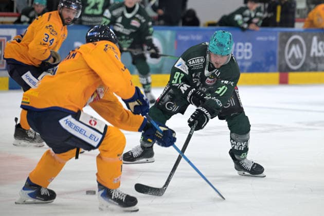 Mike Fischer, Bietigheim Steelers, 91 at the Puck: Bietigheim Steelers vs. Lausitzer Fuechse, Ice Hockey, DEL 2, 2026–2027 Season, September 20, 2026, Bietigheim Steelers vs. Lausitzer Füchse, Ice Hockey, DEL 2, 2026–2027 Season, September 20, 2026, Bietigheim Copyright: xEibner-Pressefotox EP_TBR