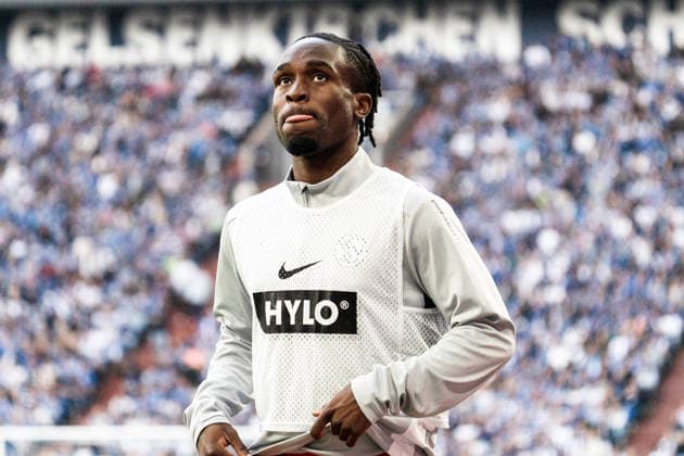 Germany 1 Bundesliga 2026–2027, Matchday 4: FC Schalke 04 vs. SV Elversberg, September 20, 2026, Veltins Arena, Gelsenkirchen, North Rhine-Westphalia; Noel Futkeu (Elversberg), 9 Copyright: xCelinaxLeiersx
