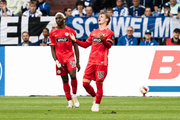 Germany 1 Bundesliga 2026–2027, Matchday 4: FC Schalke 04 vs. SV Elversberg, September 20, 2026, Veltins Arena, Gelsenkirchen, North Rhine-Westphalia; Cole Campbell (Elversberg), 39: Frustration, Anger, Emotions, Sadness Copyright: xCelinaxLeiersx