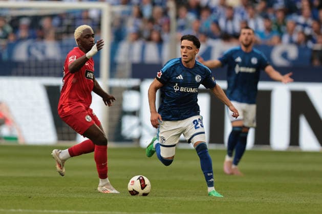 Soufiane El Faouzi, FC Schalke 04, during the 2026–27 Bundesliga Season match between FC Schalke 04 and SV Elversberg. Copyright Thomas Pakusch Copyright: Thomas Pakusch