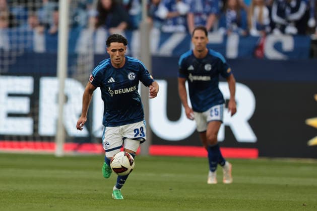 Soufiane El Faouzi, FC Schalke 04, during the 2026–27 Bundesliga 1 match between FC Schalke 04 and SV Elversberg. Copyright Thomas Pakusch Copyright: Thomas Pakusch