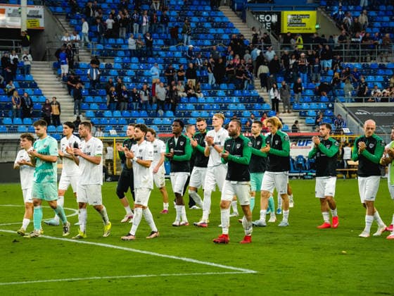 September 20, 2026, xwppx, German 3rd Division Soccer, SV Waldhof Mannheim vs. Preußen Münster—Preußen Münster after the 0–2 loss