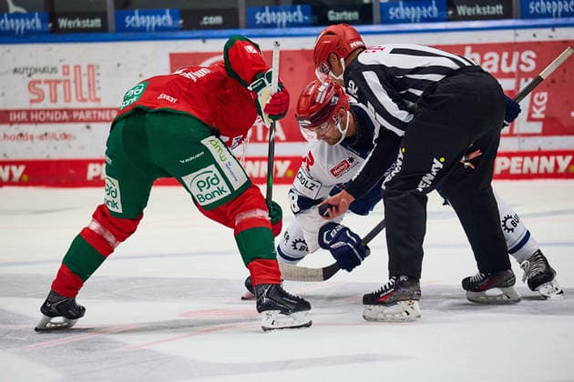 Austin Ortega, Schwenninger Wild Wings, faceoff at 08 GER, Augsburger Panther vs. Schwenninger Wild Wings, ice hockey, PENNY DEL, Matchday 2, 2026–2027 season, September 20, 2026 GER, Augsburger Panther vs. Schwenninger Wild Wings, Ice Hockey, PENNY DEL, Matchday 2, 2026–2027 Season, September 20, 2026 Germany Copyright: xEibner-Pressefoto GeraldxOelze-dexStoppanyx EP_ODS