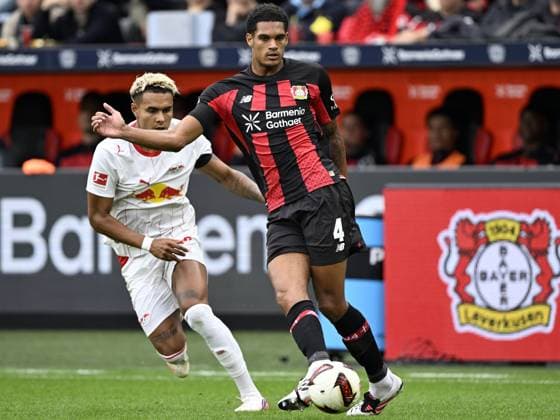 LEVERKUSEN - (lr) Antonio Nusa of RB Leipzig, Jarell Quansah of Bayer 04 Leverkusen during the match between Bayer 04 Leverkusen and RB Leipzig at the Bay Arena on 20 September 2026 in Leverkusen, Germany. ANP Bundesliga 2026 27 xVIxANPxSportx xGerritxvanxKeulenxIVx 569419489 originalFilename: 569419489.jpg